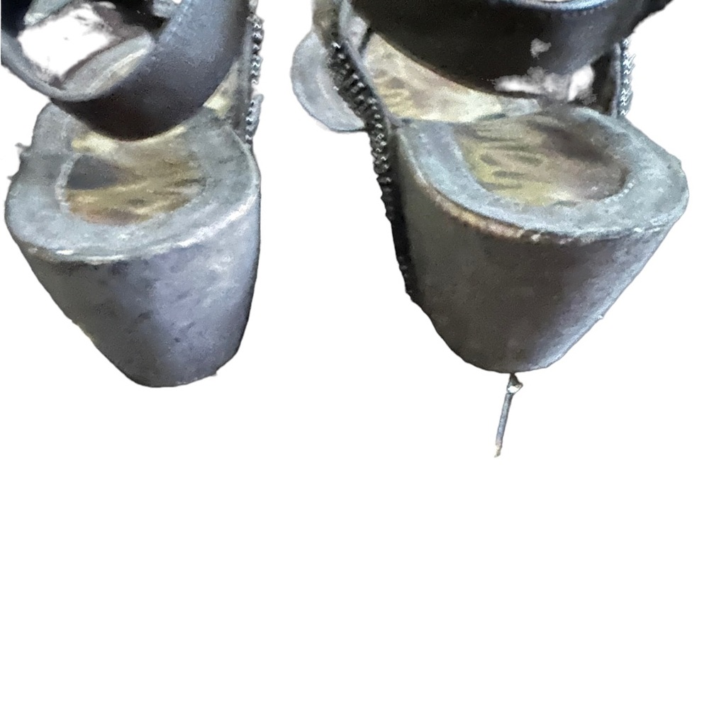 Sam Edelman Distressed Beaded Sandals Size 5.5 - Picture 6 of 8